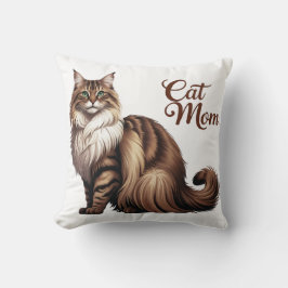 Proud Maine Coon Cat Mamma Pillow I Kudde