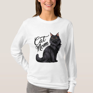 Proud Maine Coon Cat Mamma T-Shirt