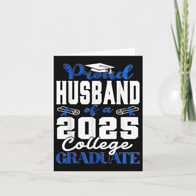 Proud Make av 2025 Student College Shirt Gradu Kort (Framsida)