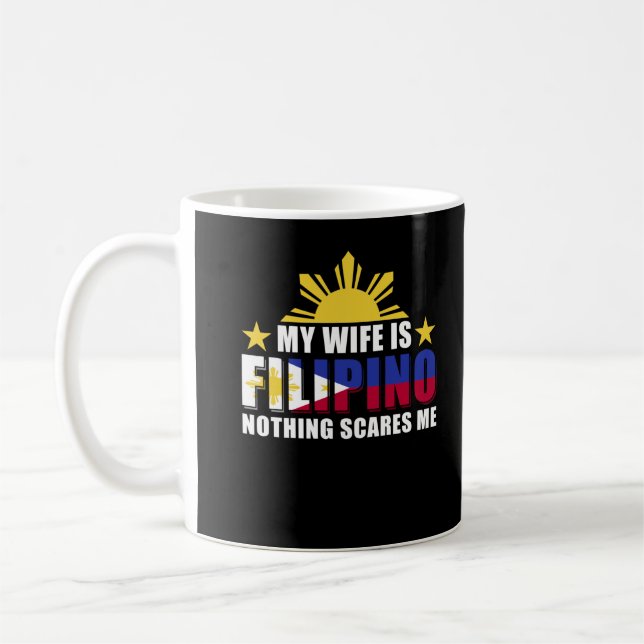 Proud Make Boykompis Filipino Wife Filippinerna Kaffemugg (Vänster)