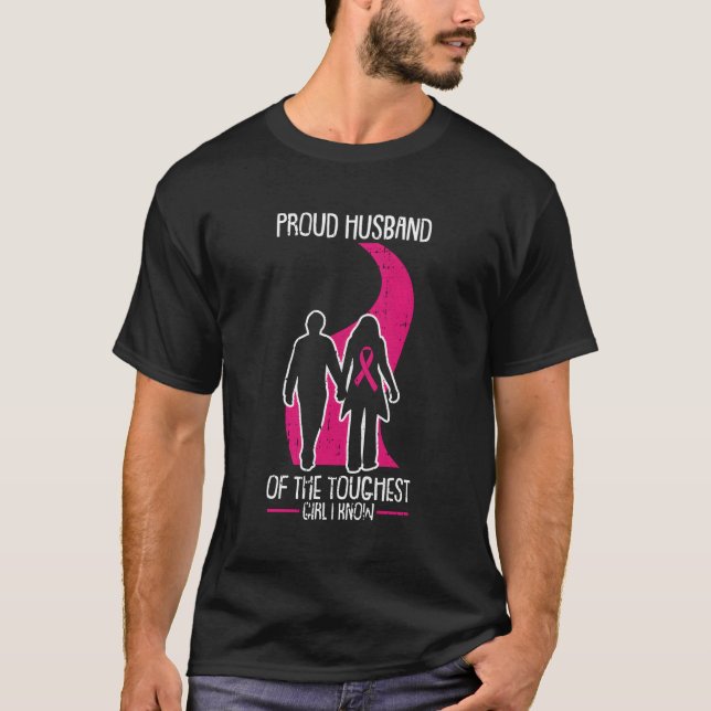 Proud Make Breast Cancer Awareness K Ribbon Krig T Shirt (Framsida)