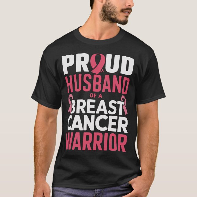 Proud Make i en bröstcancerkrigare - rosa T Shirt (Framsida)