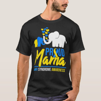 Proud Mama Mom Down Syndrome Awareness Day Cute El T Shirt