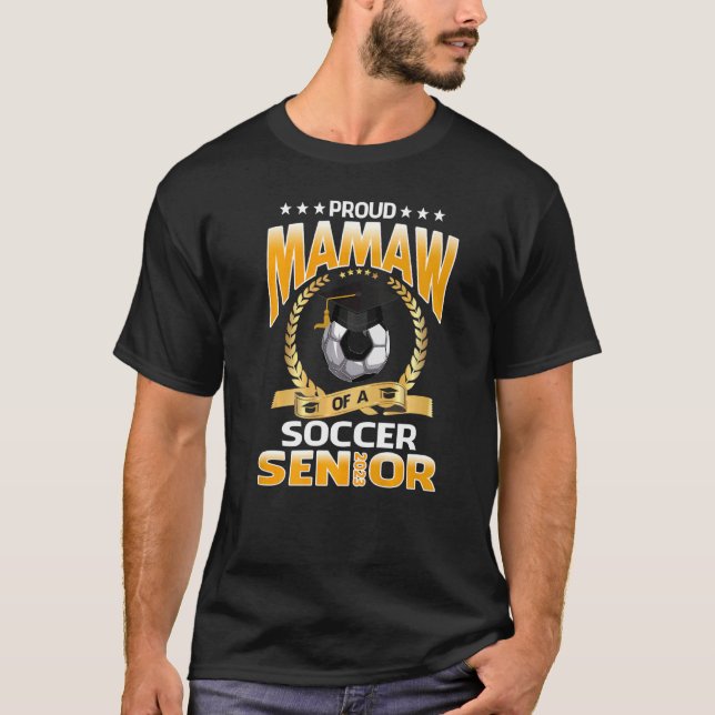 Proud Mamaw från en fotbollsledare 2023 Studenten T Shirt (Framsida)