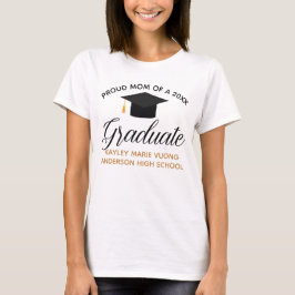 Proud Mamma 2025 Student Anpassningsbar Studenten T Shirt