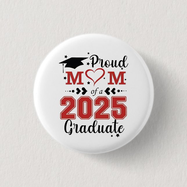 Proud Mamma 2025 Student Studenten-Mor-dagen Knapp (Framsida)