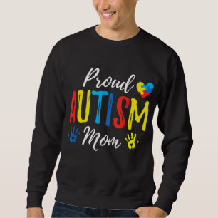 Proud Mamma Autism Awareness Family Matching Lång Ärmad Tröja