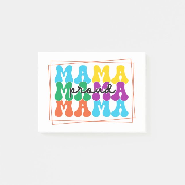 Proud Mamma Autism Awareness Post IT Notes Post-it Block (Framsida)