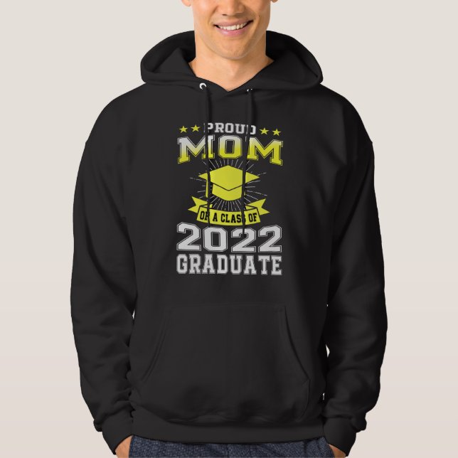 Proud Mamma av 2022 års gymnasieexamen i matchning Hoodie (Framsida)