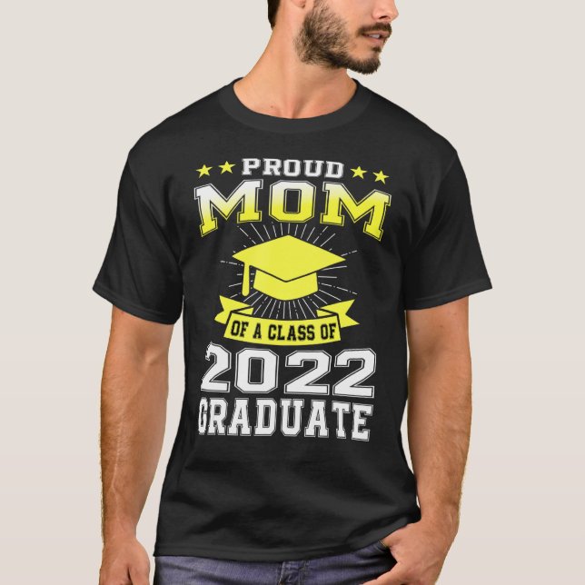 Proud Mamma av 2022 års gymnasieexamen i matchning T Shirt (Framsida)