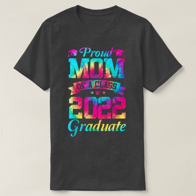 Proud Mamma av 2022 års högsta Student-Mamma T Shirt (Design framsida)