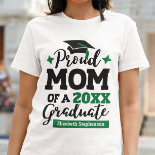 Proud Mamma av 2023 student svart grönt tassel T Shirt