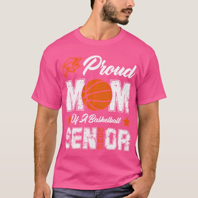 Proud Mamma av 2025 Gra-klass för basketboll T Shirt (Framsida)
