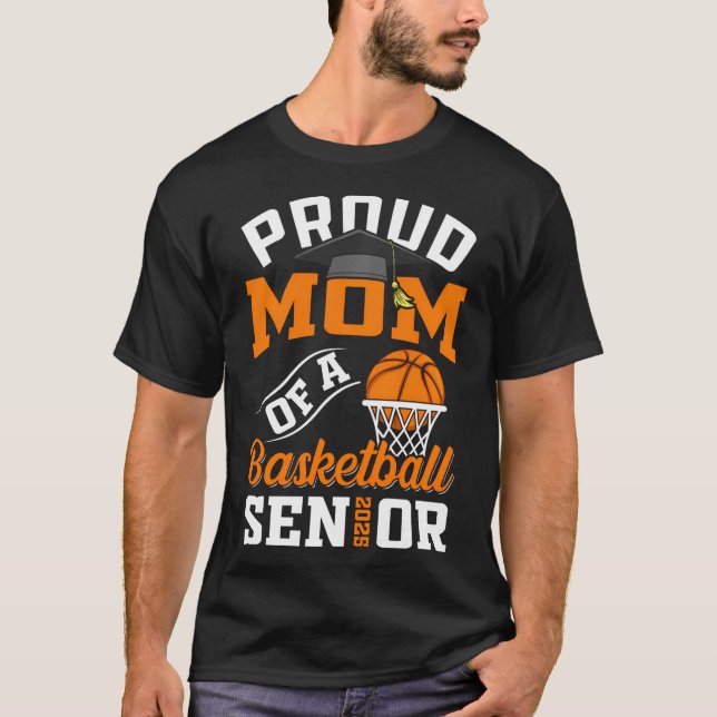 Proud Mamma av 2025 Gra-klass för basketboll T Shirt (Framsida)