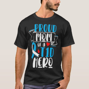 Proud Mamma av A T1D Hero typ 1-diabetes Mamma Awa T Shirt