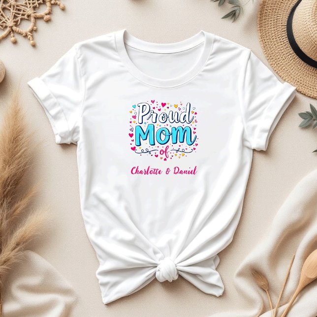 Proud Mamma av | Cute Personlig Mamma T Shirt (Skapare uppladdad)