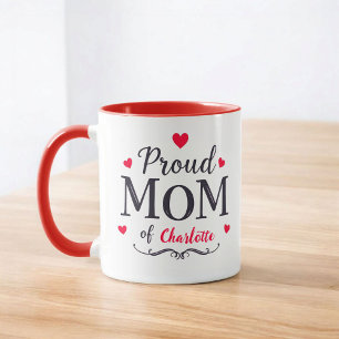 Proud Mamma av Cute Personlig Mors dag Mugg