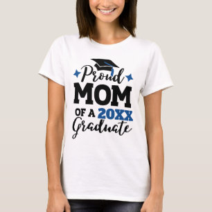 Proud Mamma av en 2022 student svart blått skyddst T Shirt