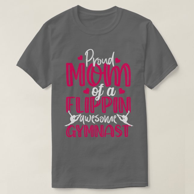 Proud Mamma av en Fantastisk-gymnastgymnastika av  T Shirt (Design framsida)