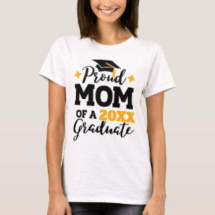 Proud Mamma av en svart sockel i guld på 2022 stud T Shirt
