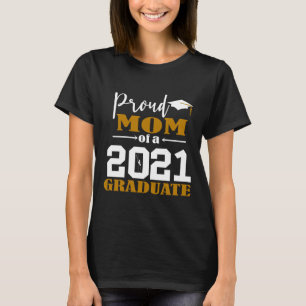 Proud Mamma av en vit Student 2021 T Shirt