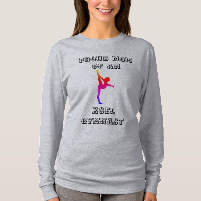 Proud Mamma av en Xcel Gymnast Shirt T-shirt (Framsida)