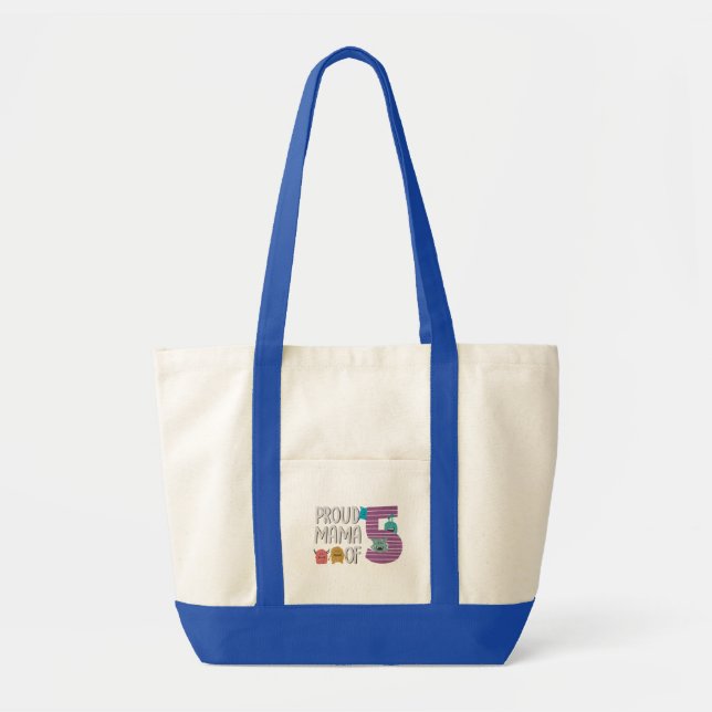 Proud Mamma av femtote Bag Tygkasse (Framsidan)