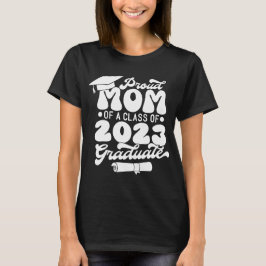Proud MAMMA av klass 2023 Student Retro Simple T Shirt