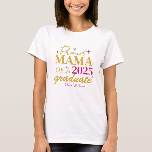 Proud mamma av student t shirt (Framsida)