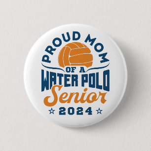 Proud Mamma av Vatten Polo Senior 2024 Knapp