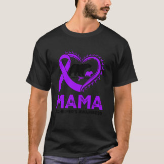Proud Mamma Bear Alzheimer s Awareness Lila Ribbo T Shirt
