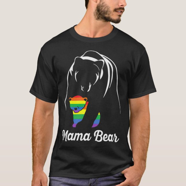 Proud Mamma Bear Lgbt -standard--4_00x T Shirt (Framsida)