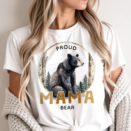 Proud Mamma Bear Woodland Äventyr Shirt T Shirt