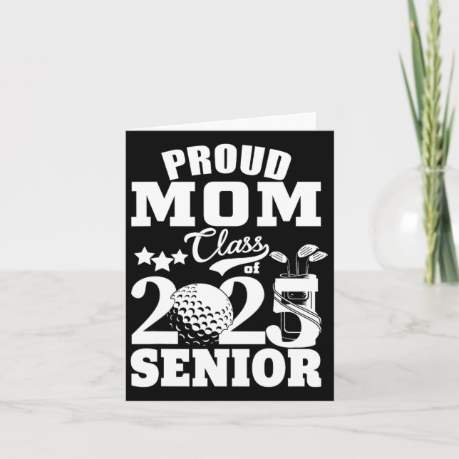 Proud Mamma Cl av 2025 Studenten, ledande Golf Pla Kort (Framsida)