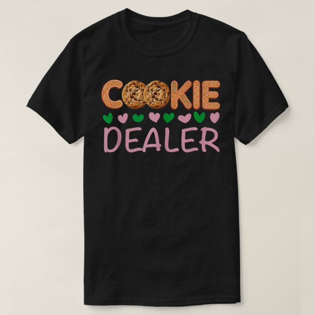 PROUD MAMMA EN COOKIE DEALER Girl Troop Leader Mat T Shirt (Design framsida)