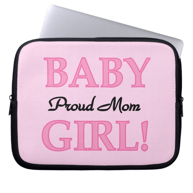 Proud Mamma Flicka-gåvor Laptop Sleeve (Framsidan)