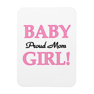 Proud Mamma Flicka-gåvor Magnet