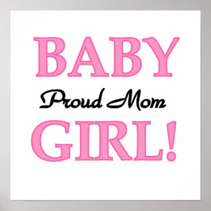 Proud Mamma Flicka-gåvor Poster