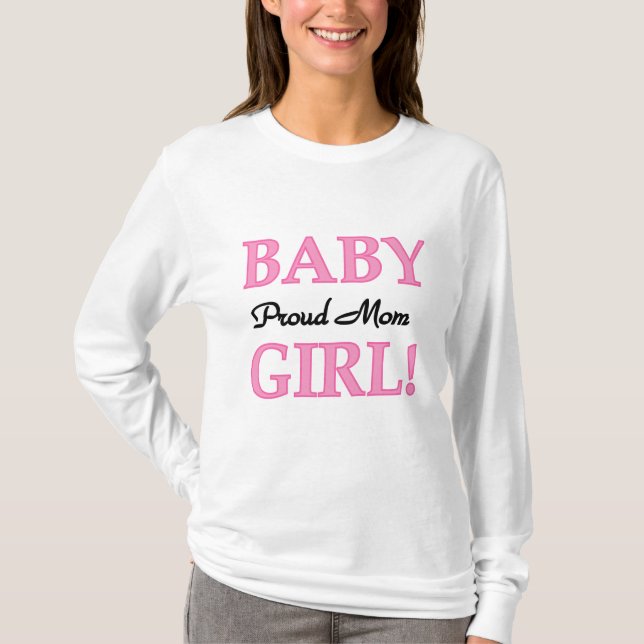 Proud Mamma Flicka Tshirts och presenter (Framsida)