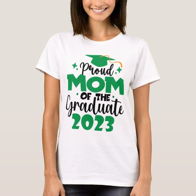 Proud MAMMA för ett Student-skript i klass 2023-Ro T Shirt (Framsida)