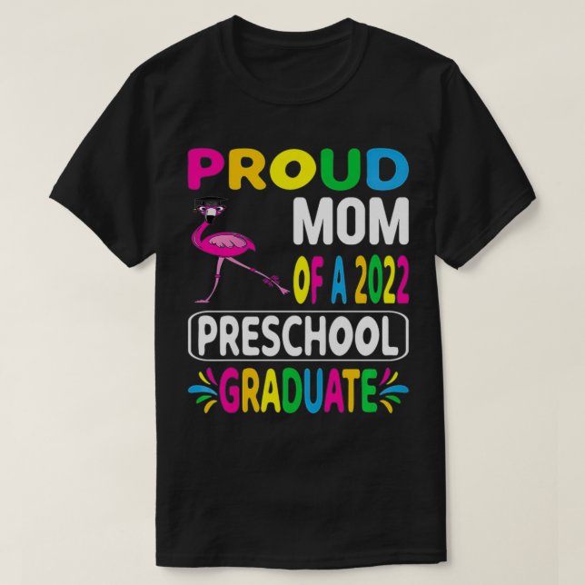 Proud Mamma från 2022 Preschool Flamingo Wearing H T Shirt (Design framsida)