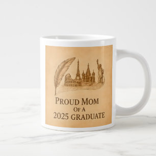 Proud Mamma från 2025 History Grad - Landmark Art Jumbo Mugg