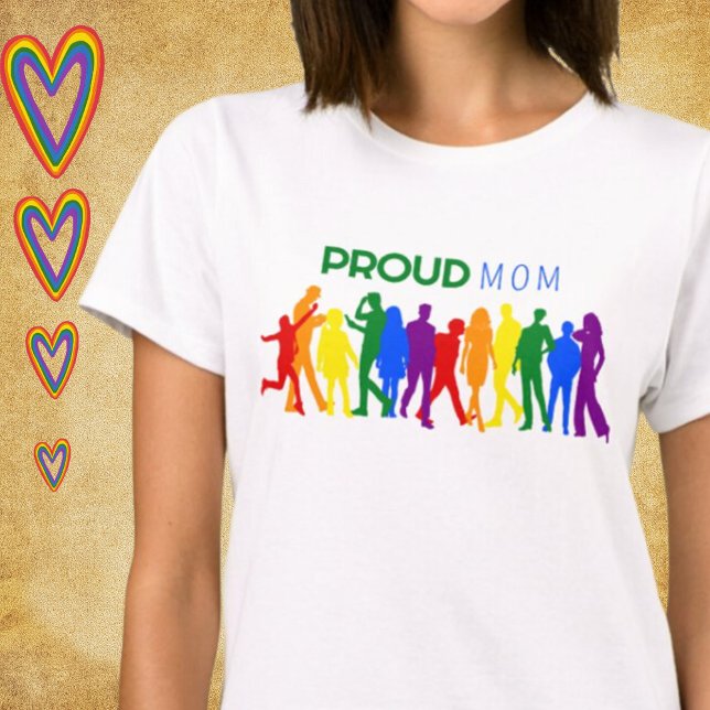 Proud MAMMA Gay pride Blandad Gender Silhouettes T Shirt (Skapare uppladdad)