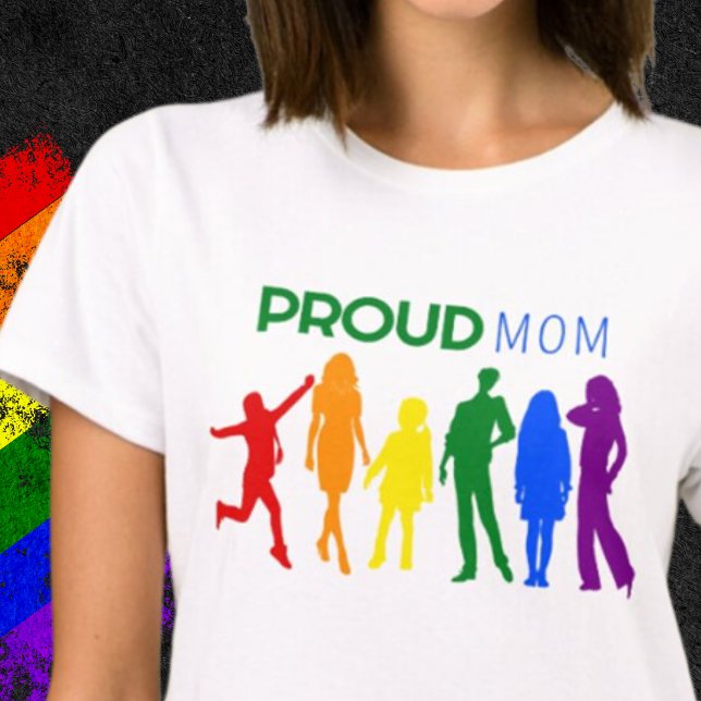 Proud MAMMA Gay pride Female Silhouettes T Shirt (Skapare uppladdad)