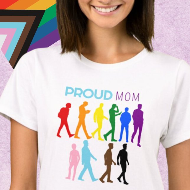 Proud MAMMA Gay pride LGBTQIA+BIPOC Silhouette T Shirt (Skapare uppladdad)