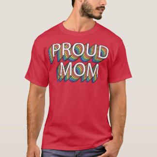 Proud Mamma Gay pride Retro Vintage LGBT Pride mån T Shirt