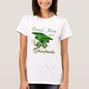Proud Mamma Grönt Guld Studenten T Shirt