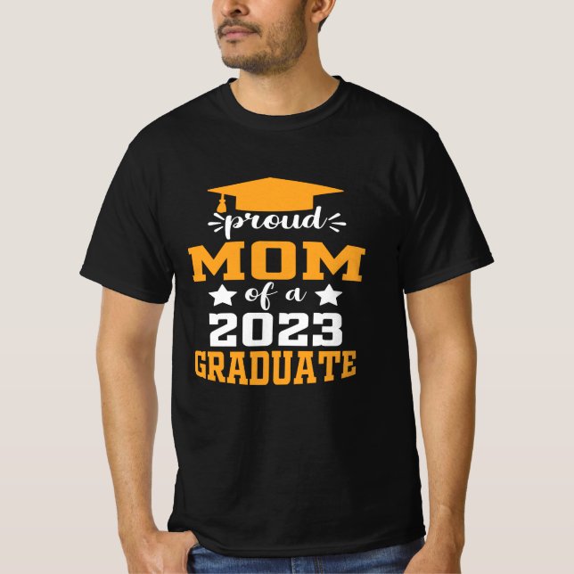 Proud MAMMA i 2023 års moderna typografi T Shirt (Framsida)