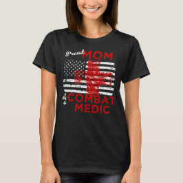 Proud Mamma i Combat Medic Distress Flagga T Shirt