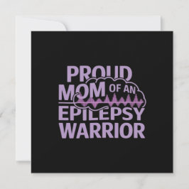 Proud Mamma i en epilepsikritiker visa ditt stöd Inbjudningar